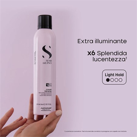 Alfaparf Semi di Lino Style&Care Cristalli Hiarspray - Lacca Extra Brillante 300 ml in Capelli