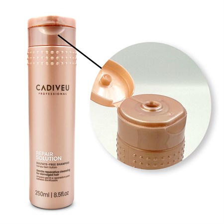 Cadiveu Repair Solution Shampoo 250ml Shampoo Delicato Senza Solfati Ristrutturante Capelli Danneggiati in Capelli