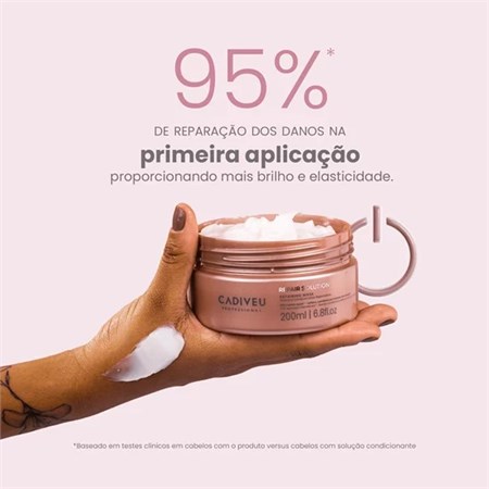 Cadiveu Repair Solution Repairing Mask 200ml Maschera Ristrutturante Capelli Danneggiati in Capelli
