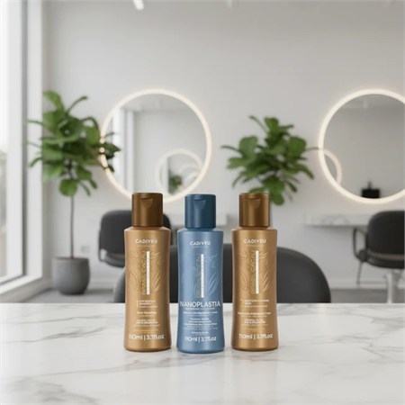Brasil Cacau Cadiveu Nanoplastia Effetto Liscio Supremo Kit Shampoo + Treatment + Mask 3x110ml in Kit