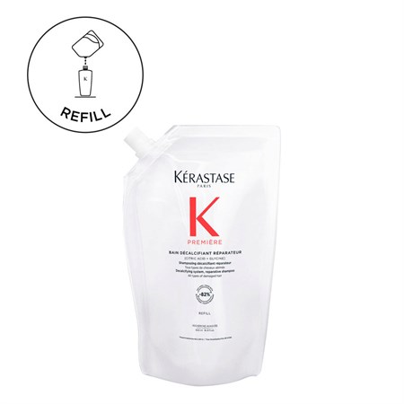 Kerastase Premiere Bain Decalcifiant Shampoo Riparatore per Capelli Danneggiati Ricarica 500 ml in Capelli