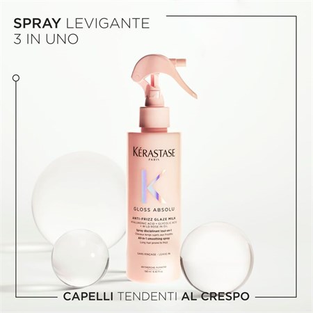 Kerastase Gloss Absolu Anti-Frizz Glaze Milk per Capelli Crespi e Spenti 190 ml in Capelli