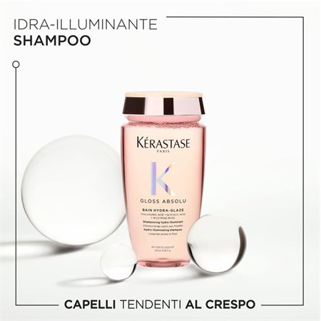 Kerastase Gloss Absolu Shampoo Hydra Illuminant per Capelli Secchi 250 ml in Capelli