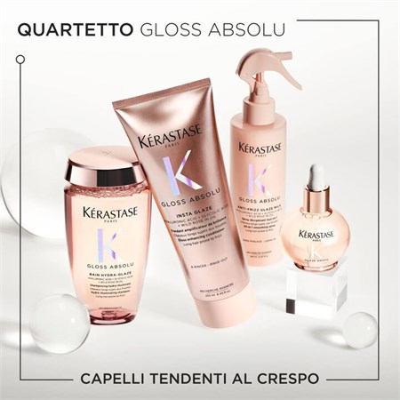 Kerastase Gloss Absolu Rituale Illuminante per Capelli Crespi in Kit