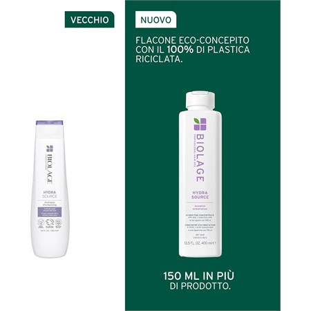MATRIX Biolage Hydra Source Shampoo Idratante 400ml in Capelli