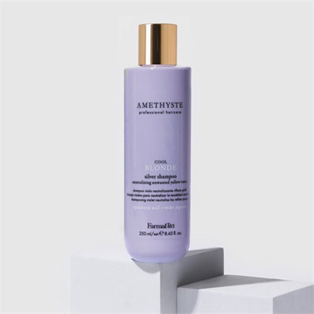 FarmaVita Amethyste Blonde Silver Shampoo Neutralizing Unwanted Yellow Tones 250ml in Capelli
