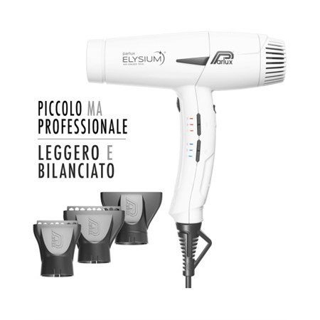 Parlux Phon Asciugacapelli Elysium Bianco Opaco in Accessori