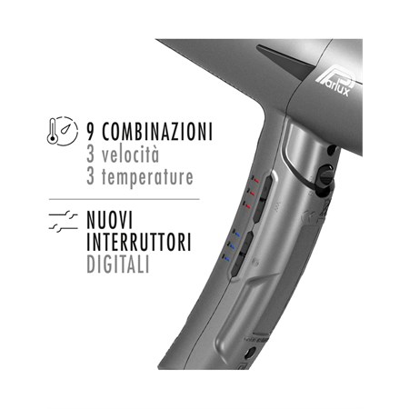 Parlux Phon Asciugacapelli Elysium Grigio Titanio in Accessori