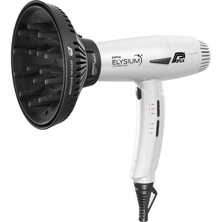 Parlux Phon Asciugacapelli Elysium Bianco Opaco + Diffusore Magic Compact in Accessori