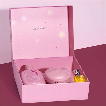 Alfaparf Alfaparf Milano Semi di Lino Holiday Set Moisture Shampoo + Maschera + Cristalli Liquidi in Kit