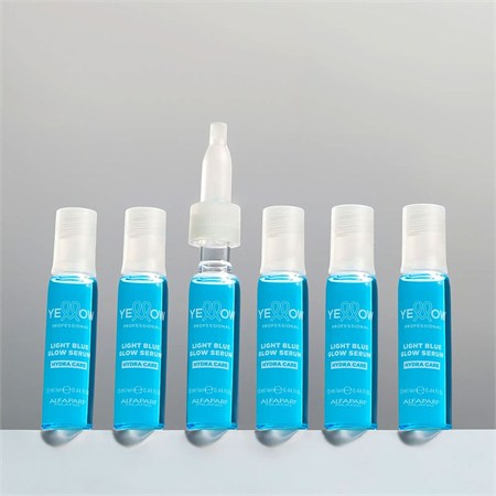 Alfaparf Yellow Yellow Glow Light Blue Glow Serum Hydra Care 6 x 13ml Trattamento Brillantezza Intensivo in Capelli
