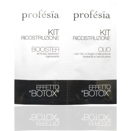 Profesia Kit Ricostruzione Effetto Botox Olio + Booster 12 ml x 2 Bustine in Capelli