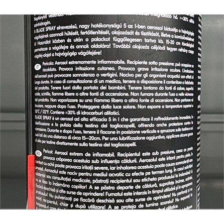 JRL Blade Spray 5 in 1 Spray Pro Refrigerante per Lame 400ml in Barber Shop