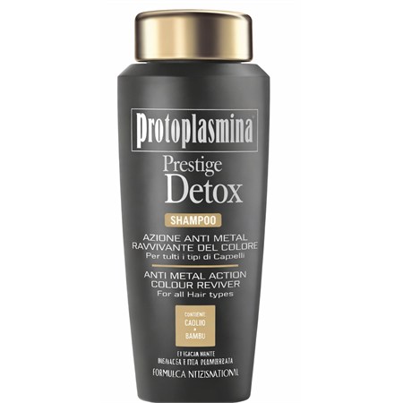 Protoplasmina Prestige Detox Shampoo 300ml Azione Anti-Metal Detossinante Ravvivante Del Colore in Capelli