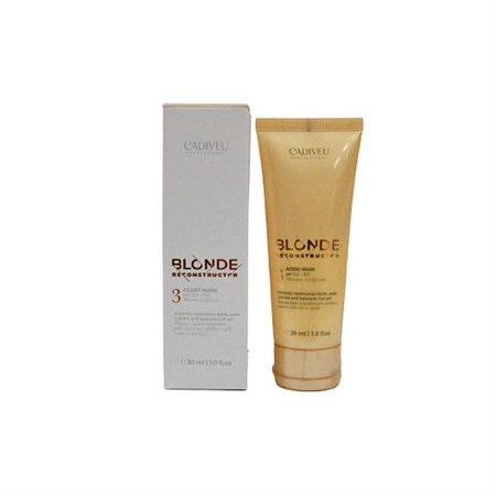 Cadiveu Blonde Reconstructor Acidic Mask pH 2,2 - 3,0 N.3 30ml Maschera Acidificante Capelli Biondi in Capelli