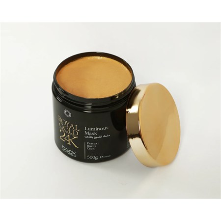 Beox Maschera Luminous Royal Gold 24K Nutriente Intensiva 500ml in Capelli