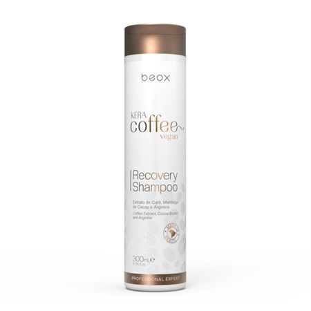Beox Kit KeraCoffee Vegan Recovery Shampoo + Mask + Conditioner Ristrutturante  e Riparatore in Kit