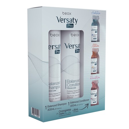 Beox Versaty Pro Home Care Kit - Shampoo, Conditioner e Fiale in Kit