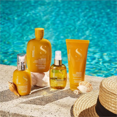 Alfaparf Semi Di Lino Sunshine Kit Shampoo + Maschera + Olio Protettivo in Kit