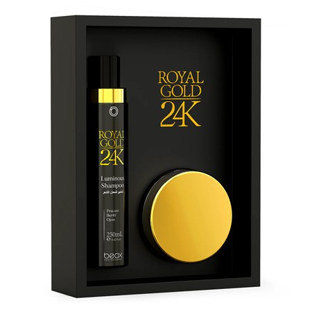 Beox Luminous Royal Gold 24K Mask 240g Maschera Nutriente Intensiva Lucidante in Capelli