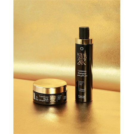 Beox Luminous Royal Gold 24K Mask 240g Maschera Nutriente Intensiva Lucidante in Capelli