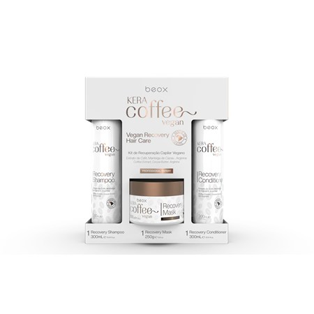 Beox KeraCoffee Vegan Recovery Mask 250ml Maschera Ristrutturante Capelli Danneggiati in Capelli