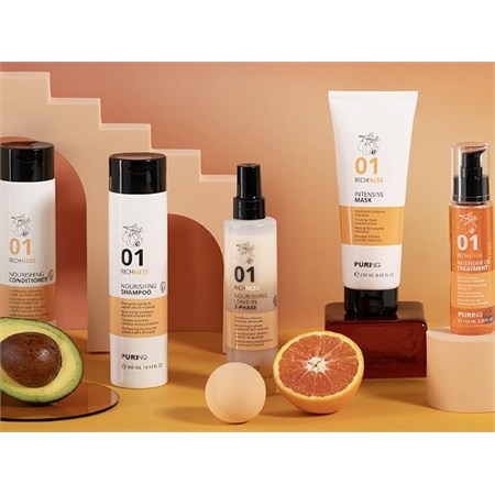 Puring Kit Richness Nourishing Shampoo 01 300ml + Conditioner 300ml in Kit
