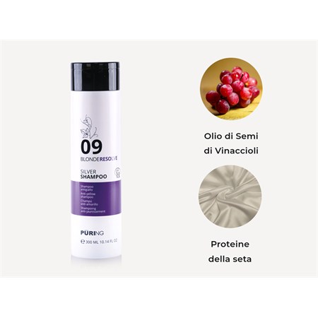 Puring Blonderesolve Silver Shampoo 09 300ml in Capelli