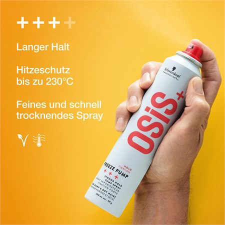 SCHWARZKOPF Osis+ Hold Freeze Pump Strong Hold Pump Spray 200 ml in Capelli