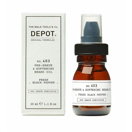Depot 403 Pre-Shave & Softening Beard Oil 30ml - Black Pepper in Barber Shop