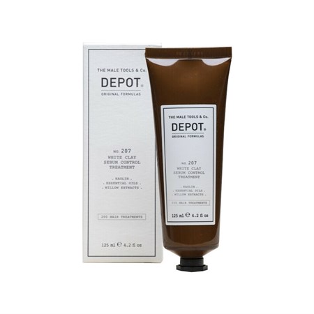 Depot 207 White Clay Sebum Control Treatment 125ml in Barber Shop