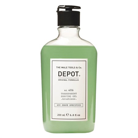 Depot 406 Transparent Shaving Gel 200ml in Barber Shop