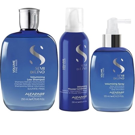 Kit Semi Di Lino Volume Shampoo + Mousse Conditioner + Spray