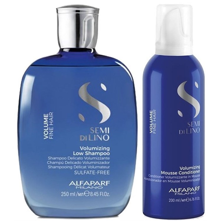 Alfaparf Alfaparf Kit Semi Di Lino Volume Shampoo + Mousse Conditioner