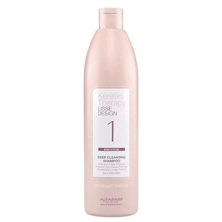 alfaparf lisse design keratin therapy 1 deep cleansing shampoo 500ml