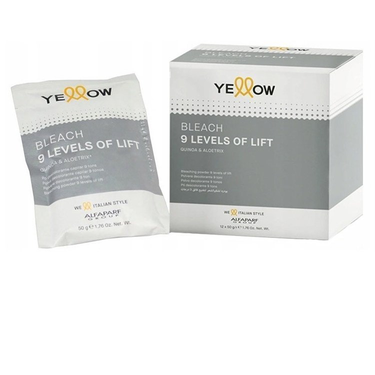 Alfaparf Yellow Alfaparf Yellow Bleach 9 Levels Of Lift 50g Polvere Decolorante Schiaritura Fino a 9 Toni