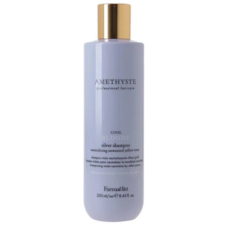 FarmaVita FarmaVita Amethyste Blonde Silver Shampoo Neutralizing Unwanted Yellow Tones 250ml