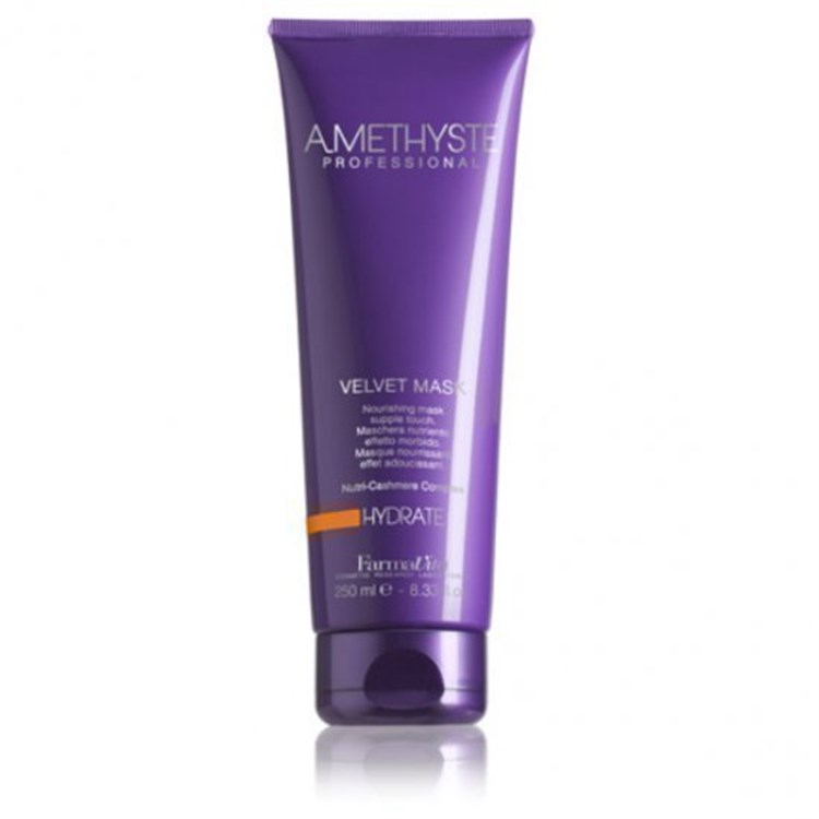 FarmaVita FarmaVita Amethyste Hydrate Velvet Mask 250 ml - Maschera idratante e nutriente per capelli secchi