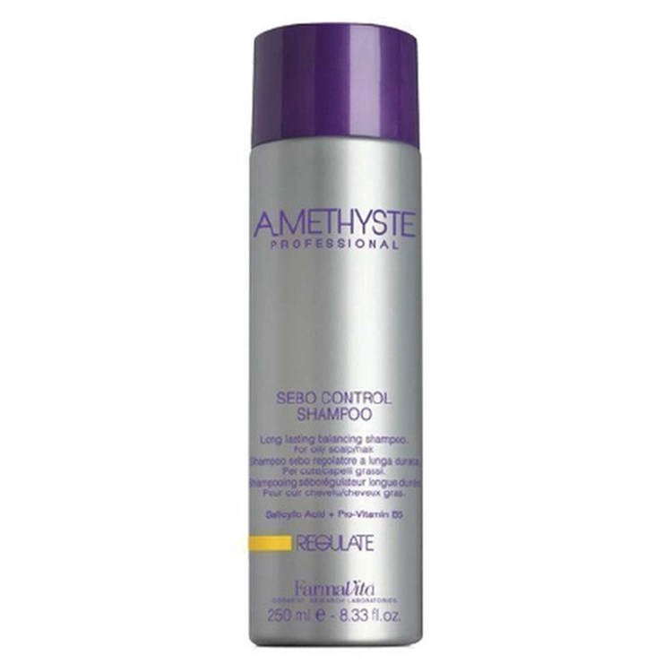 FarmaVita FarmaVita Amethyste Regulate Sebo Control Shampoo 250ml - Shampoo Anti Grasso