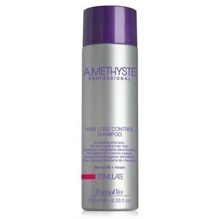 FarmaVita FarmaVita Amethyste Stimulate Hair Loss Control Shampoo 250ml - Shampoo Anti Caduta per Capelli Fini/Fragili