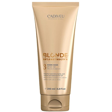 blonde reconstructor acidic mask ph 22 30 n3 200ml maschera acidificante capelli biondi