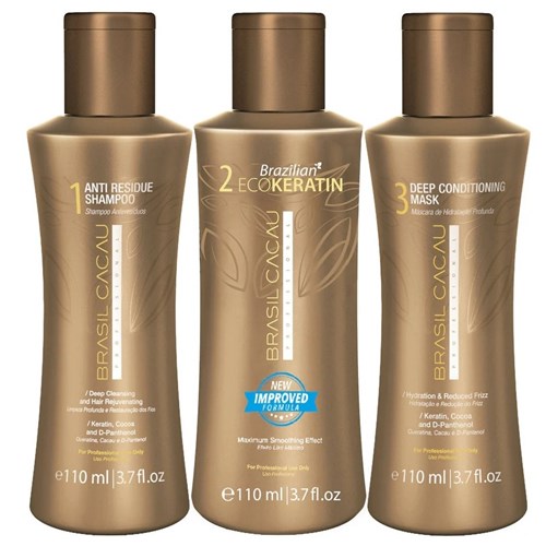 Cadiveu EcoKeratin Kit Shampoo + Treatment + Mask 3x110ml