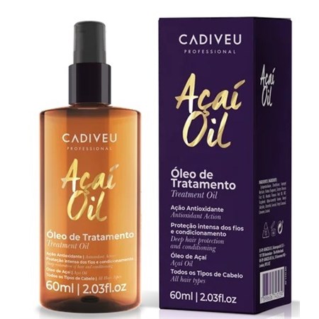 cadiveu acai oil 60ml olio trattamento nutriente idratante antiossidante
