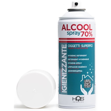 HQS Alcool Spray 70% Igienizzante Oggetti e Superfici 400ml