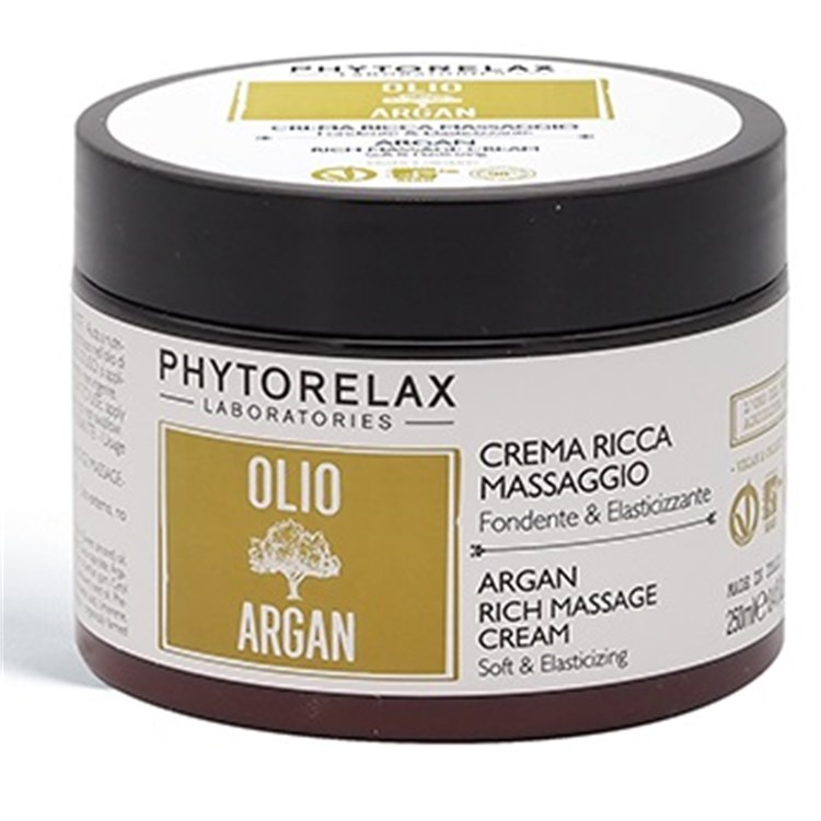 Phytorelax Phytorelax Crema Ricca Massaggio Corpo Puro Olio Argan 250ml Phytorelax