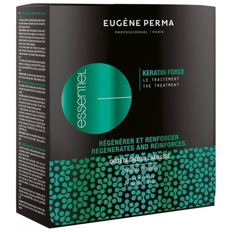 Eugène Perma Eugène Perma Essentiel Keratin Force Trattamento Anti caduta in Fiale 12 x 3,5ml