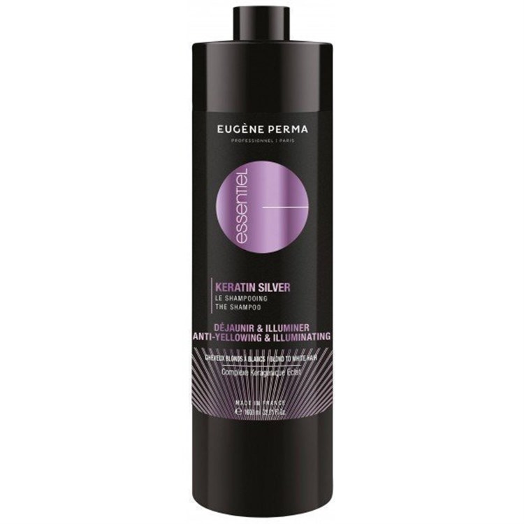 Eugène Perma Eugène Perma Essentiel Shampoo Keratin Silver 1000ml - Shampoo Anti Giallo