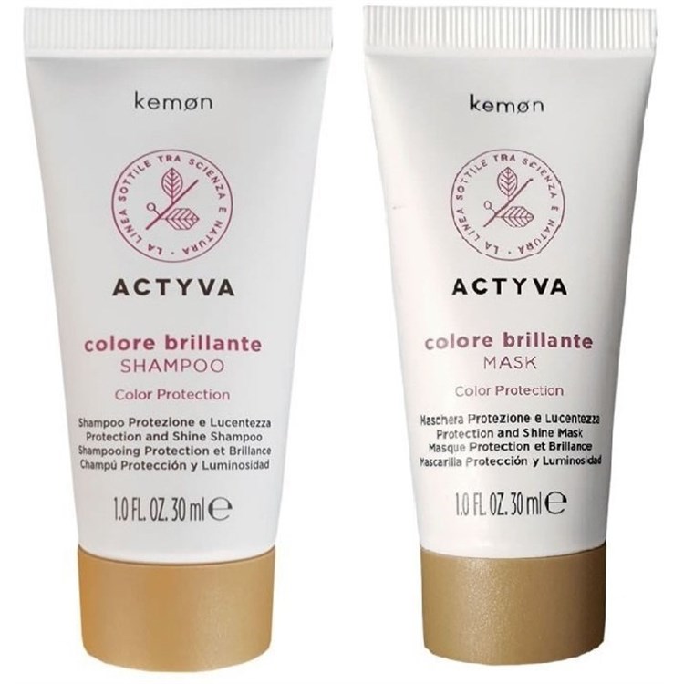 Kemon Actyva Kemon Actyva Kit Colore Brillante Shampoo 30ml + Mask 30ml