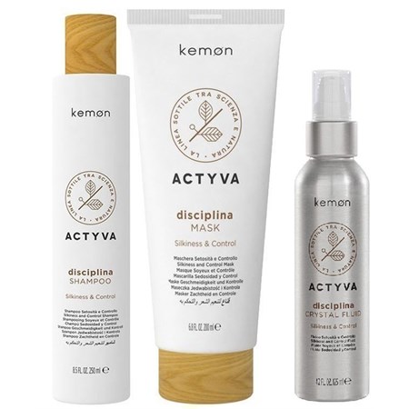 Kit Disciplina Shampoo 250ml + Mask 200ml + Crystal Fluid 125ml