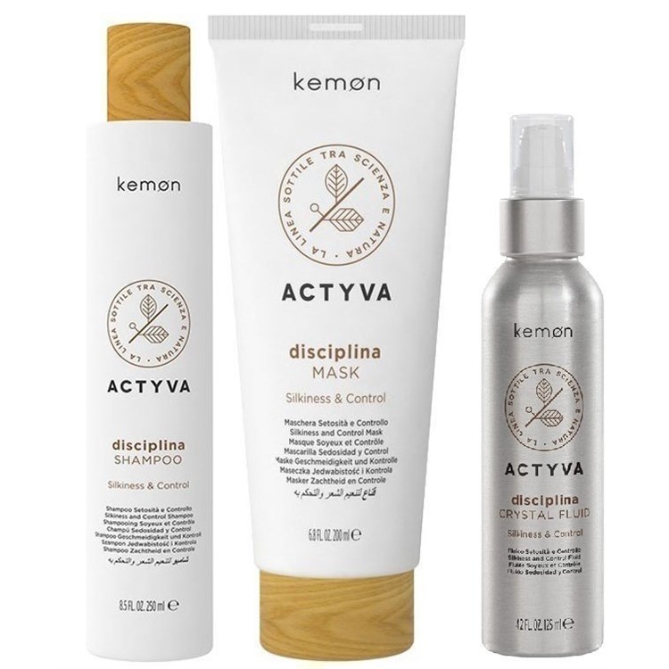 Kemon Actyva Kemon Actyva Kit Disciplina Shampoo 250ml + Mask 200ml + Crystal Fluid 125ml